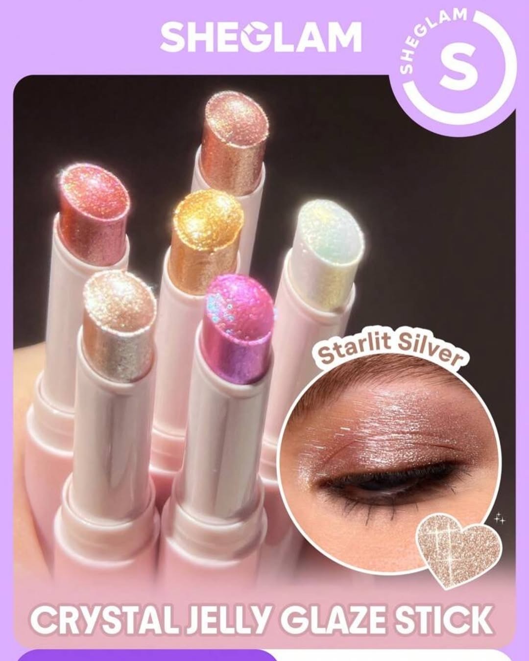 سایه چشم ژله ای استیکی Crystal Jelly Glaze Stick