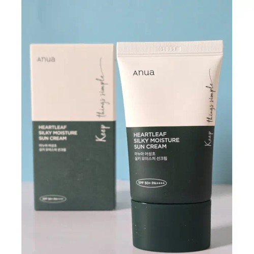 کرم ضد آفتاب آنوا Anua مرطوب کننده و تسکین دهنده heartleaf silky moisture