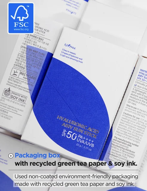 ضدآفتاب استیکی هیالورونیک اسید ایزنتری