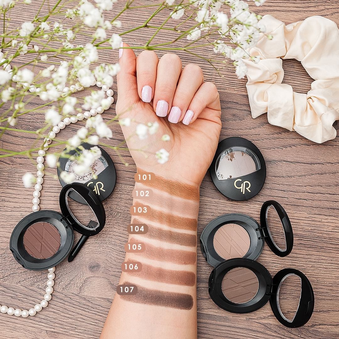 سایه ابرو تک رنگ گلدن رز Golden Rose Eyebrow Powder