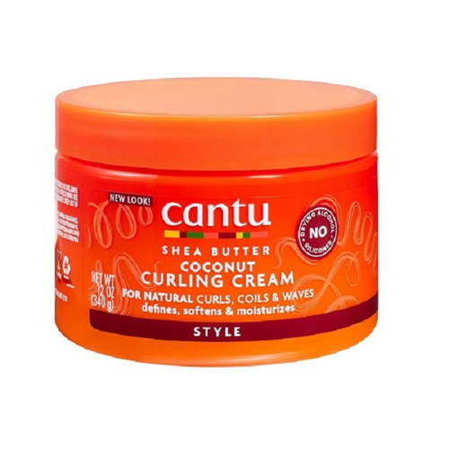 کرم مو بعد حمام شی باتر و نارگیل کنتو Cantu مدل Curling Cream وزن 340 گرم