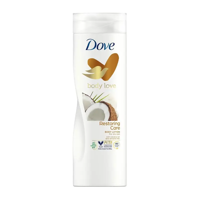 لوسیون بدن Body Love داو Dove رایحه نارگیل مدل Restoring Care حجم 400ml