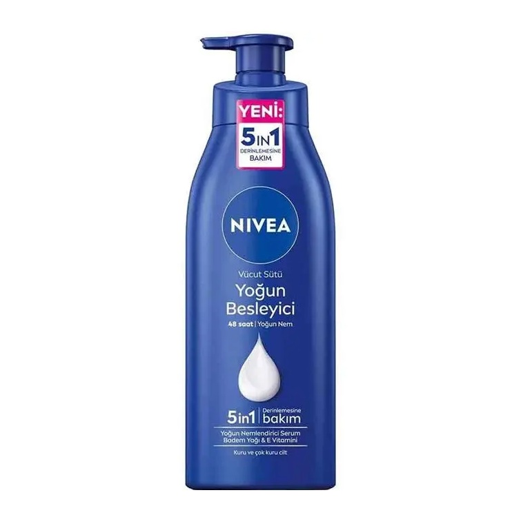 لوسیون بدن نیوا Nivea پوست خشک تا خیلی خشک روغن بادام مدل Yogun Besleyici