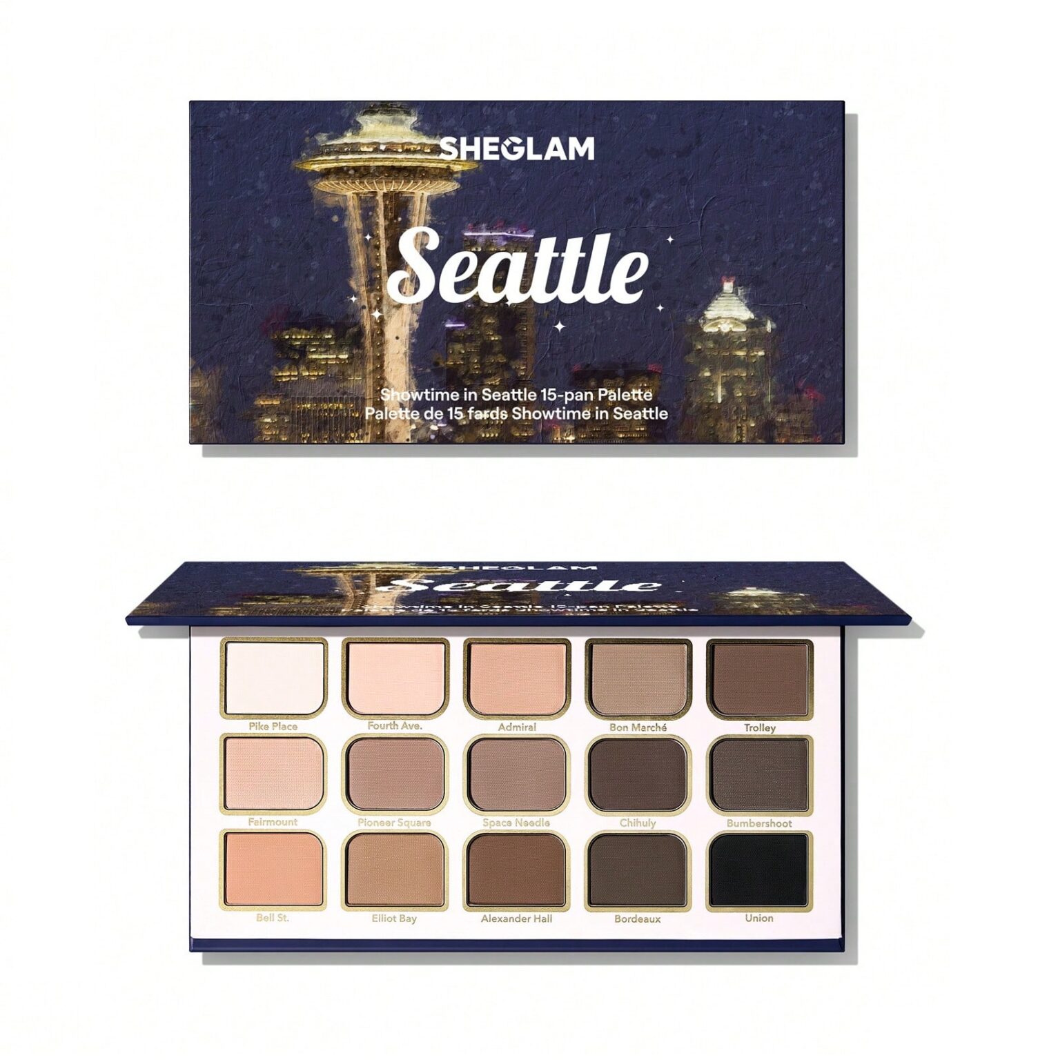 پالت سایه 15 رنگ She مدل Seattle