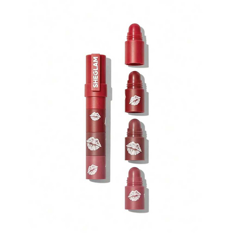 رژلب چهار طبقه رنگ Pink Petal Stack
